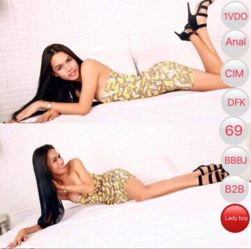 KATIE (LadyBoy)-Bangkok /2 Hours 2 Shots 6000 Baht